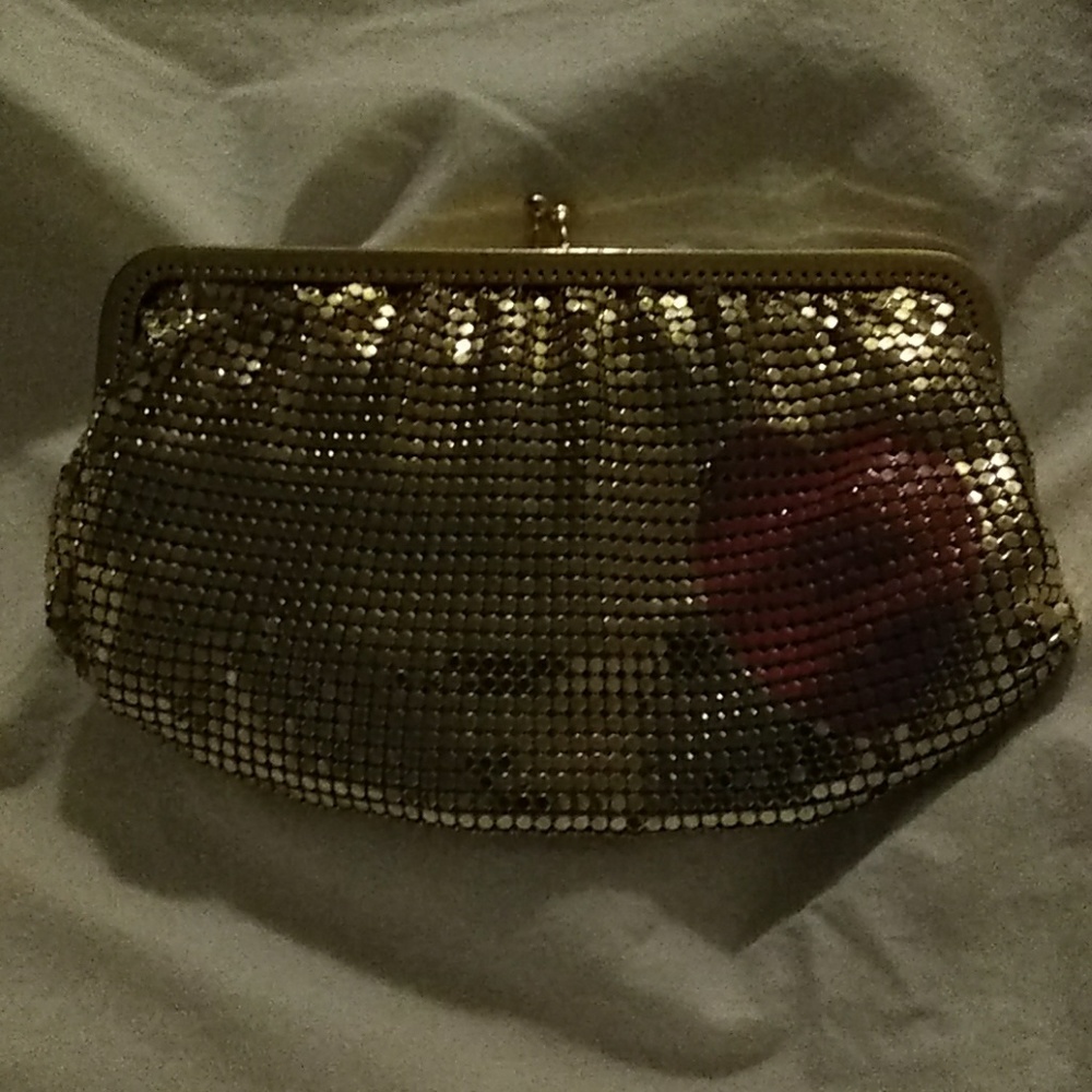 Fun Felix Rey New York Gold Clutch with Red Heart